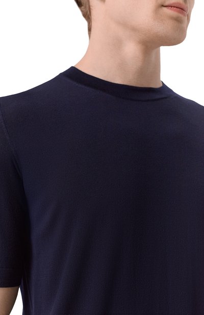 Шерстяной джемпер MVST темно-синего цвета по цене 131000 руб., арт. M0-M25.1MM.K402/44-60, фото 5 Шерстяной джемпер MVST, арт. M0-M25.1MM.K402/44-60, фото 5