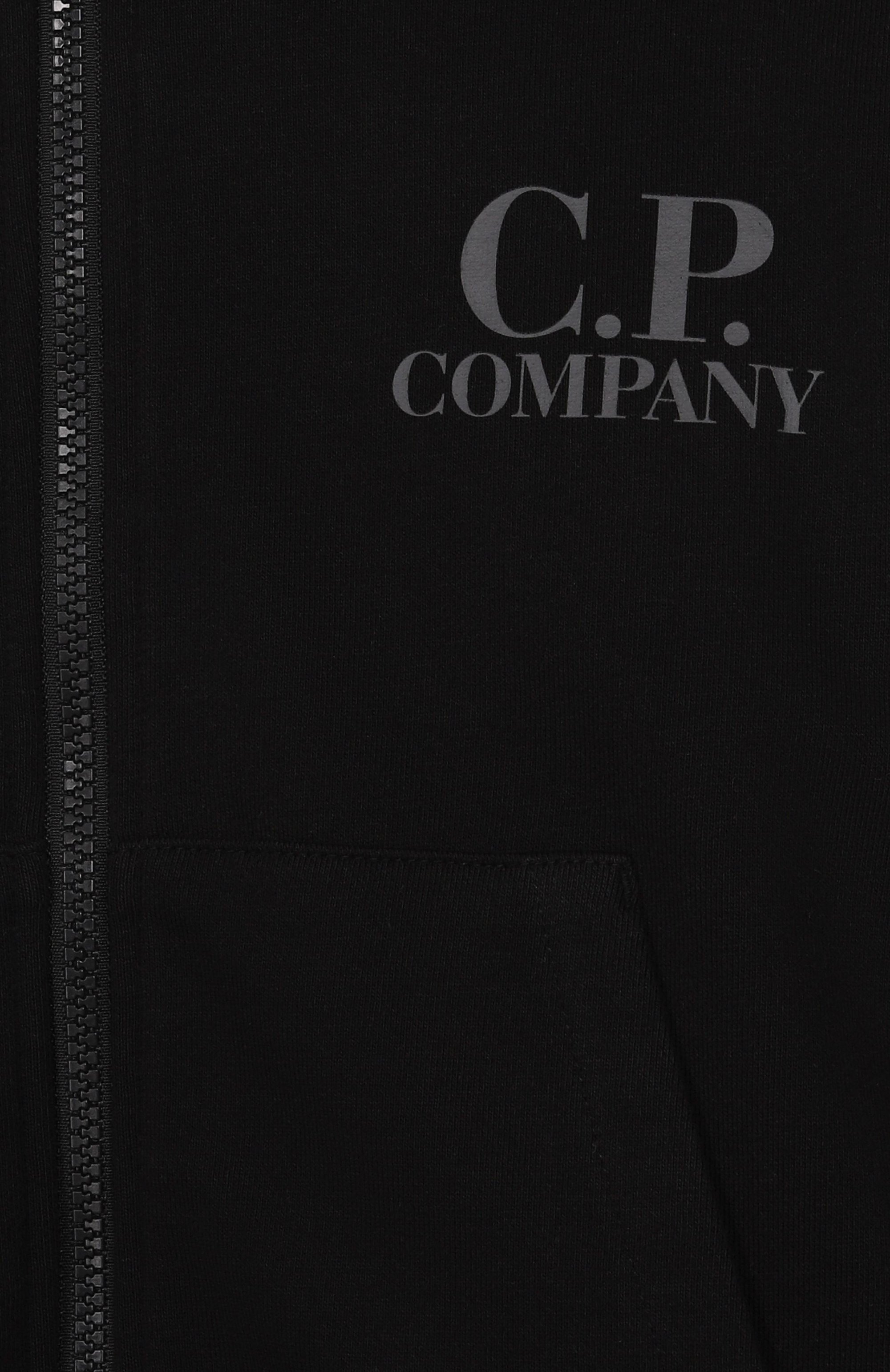 Хлопковая толстовка C.P. COMPANY черного цвета по цене 22200 руб., арт. CMF01A/LCA69_001, фото 3 Хлопковая толстовка C.P. COMPANY, арт. CMF01A/LCA69_001, фото 3