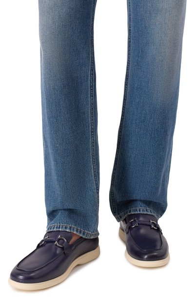 Кожаные лоферы FERRAGAMO, арт. 028298/778, фото 3