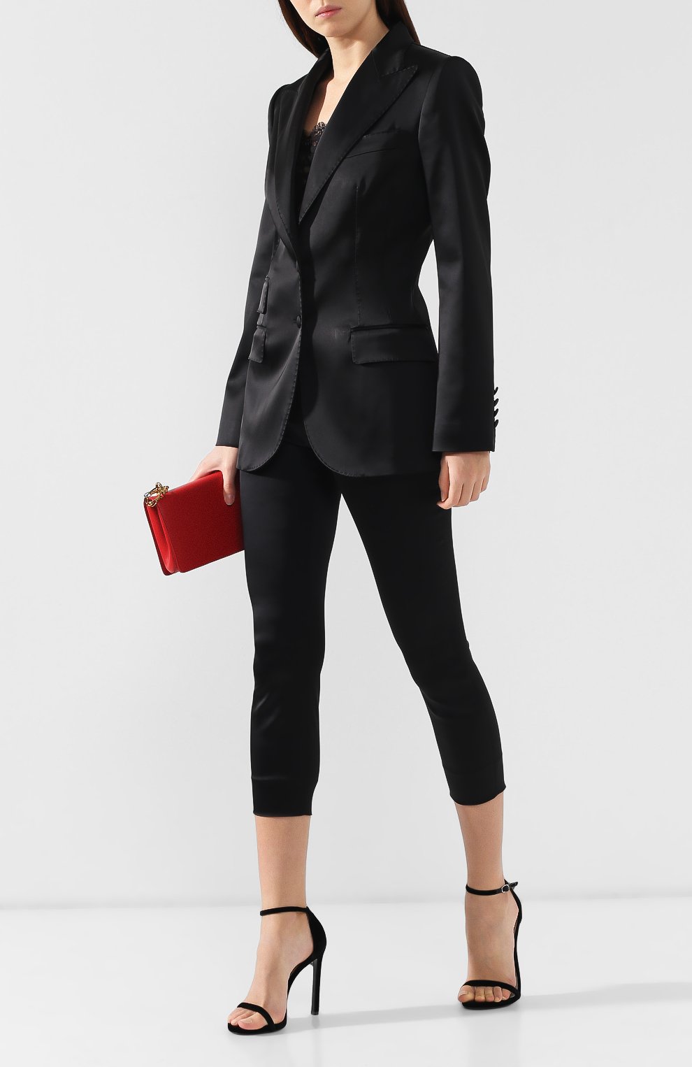 Приталенный жакет DOLCE & GABBANA черного цвета по цене 254000 руб., арт. F296TT/FURHU, фото 2 Приталенный жакет DOLCE & GABBANA, арт. F296TT/FURHU, фото 2