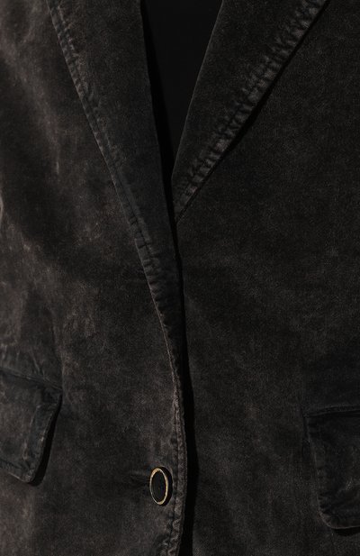 Бархатный жакет UMA WANG темно-серого цвета по цене 103500 руб., арт. UP6020, фото 5 Бархатный жакет UMA WANG, арт. UP6020, фото 5