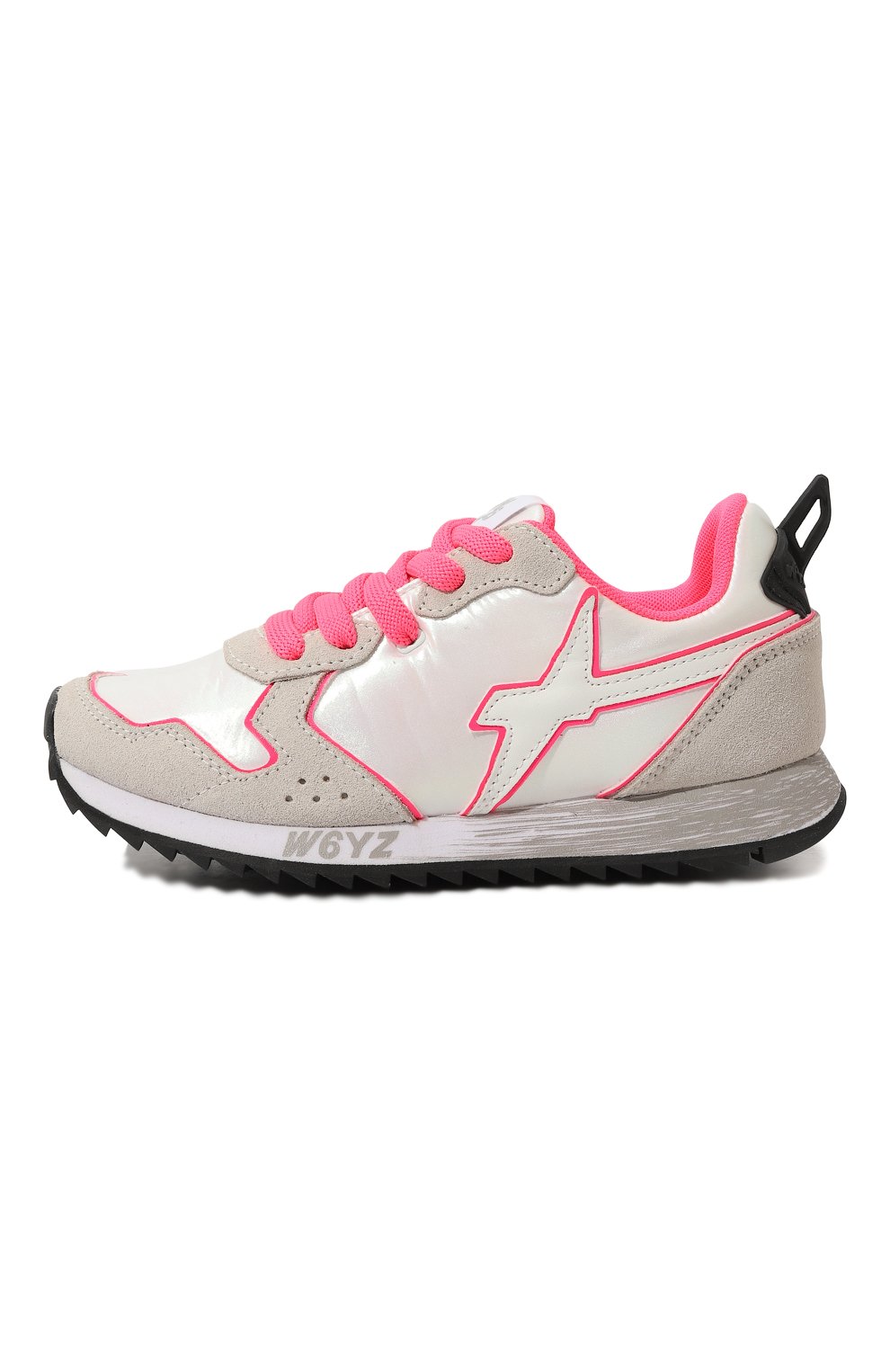 Кожаные кроссовки W6YZ розового цвета по цене 12150 руб., арт. 0012013566.35/27-34, фото 2 Кожаные кроссовки W6YZ, арт. 0012013566.35/27-34, фото 2