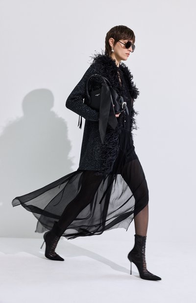 Шелковое платье ANN DEMEULEMEESTER, арт. B0013958/FA732, фото 5