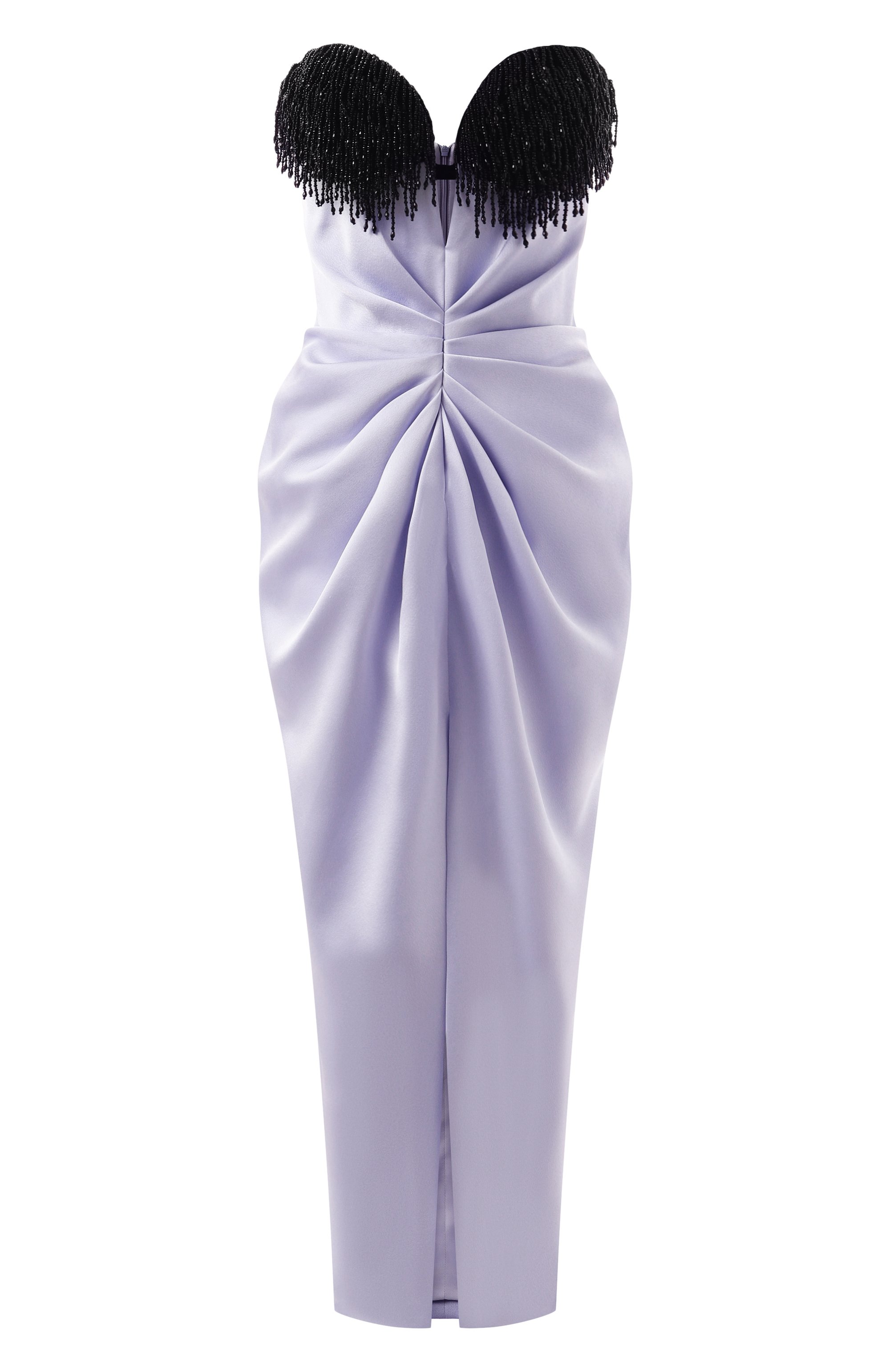 Платье миди из бархата и сатин RASARIO, арт. RS24F010DD024, фото 1