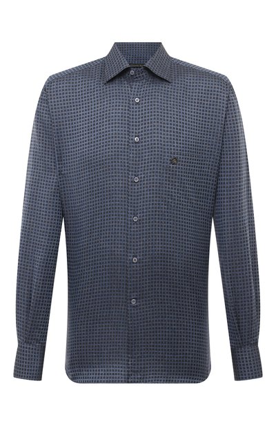 Мужская рубашка из хлопка и льна STEFANO RICCI, арт. MC007077/R2770