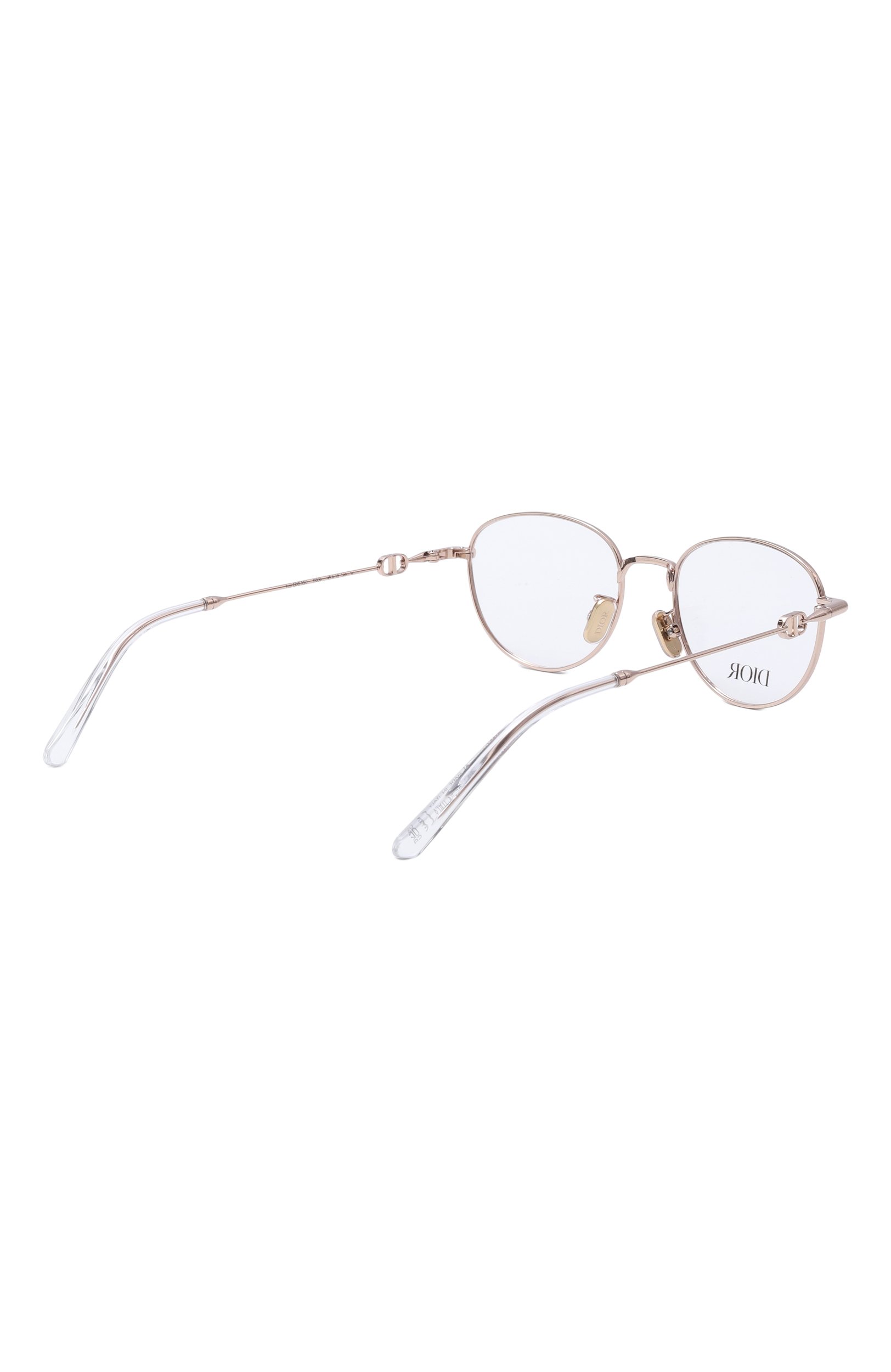 Оправа DIOR EYEWEAR золотого цвета по цене 63000 руб., арт. PETIT CD0 R2U D000, фото 3 Оправа DIOR EYEWEAR, арт. PETIT CD0 R2U D000, фото 3