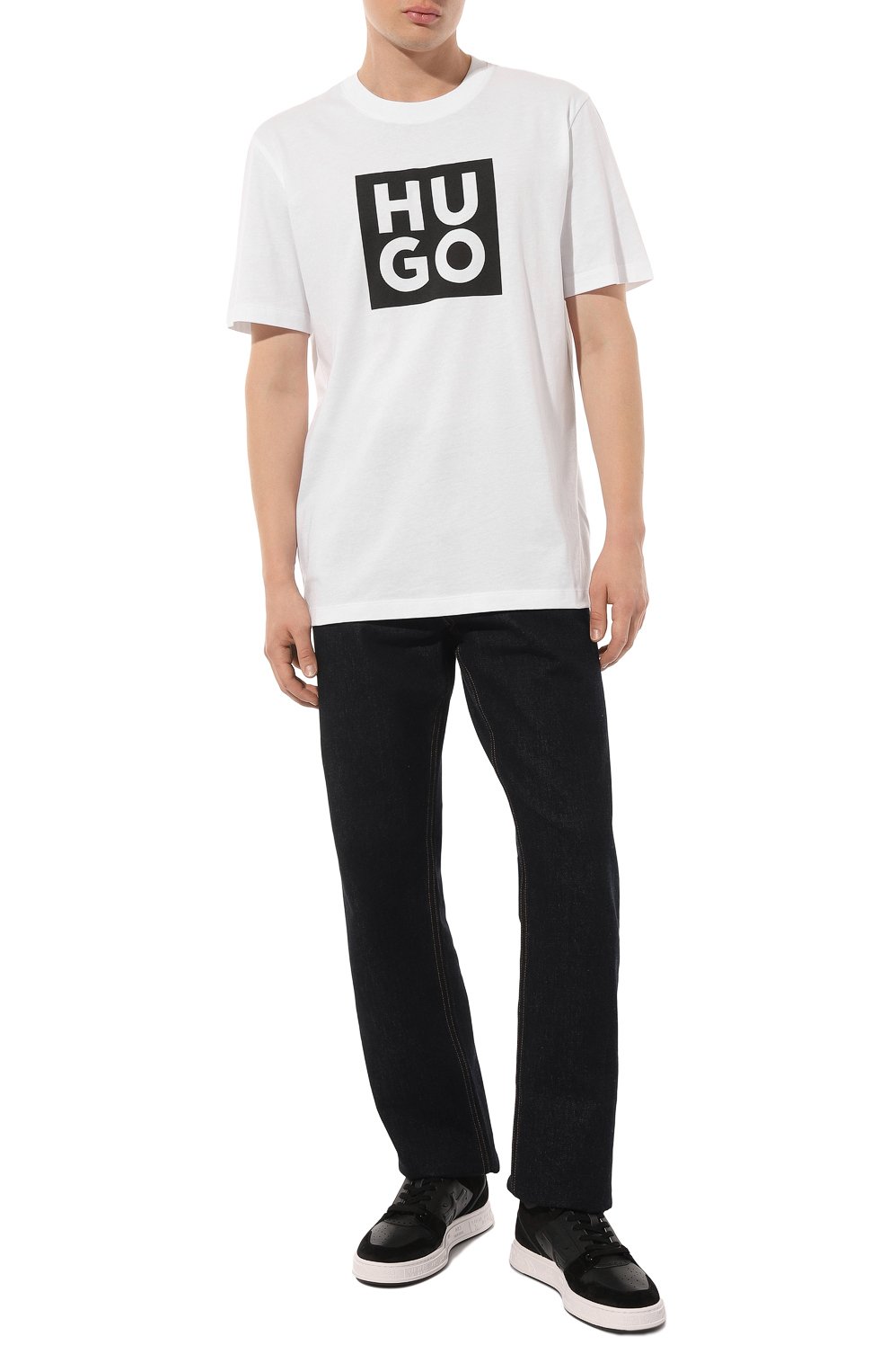 Хлопковая футболка HUGO, арт. 50473891, фото 2