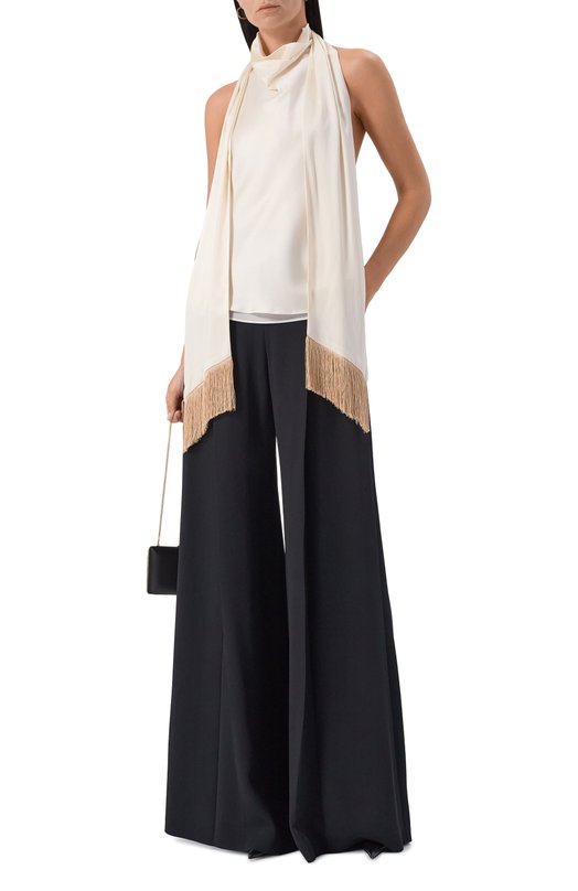 Атласный топ Nina Ricci 25ACT0022/VI0530 Белый  25ACT0022/VI0530 Фото 2