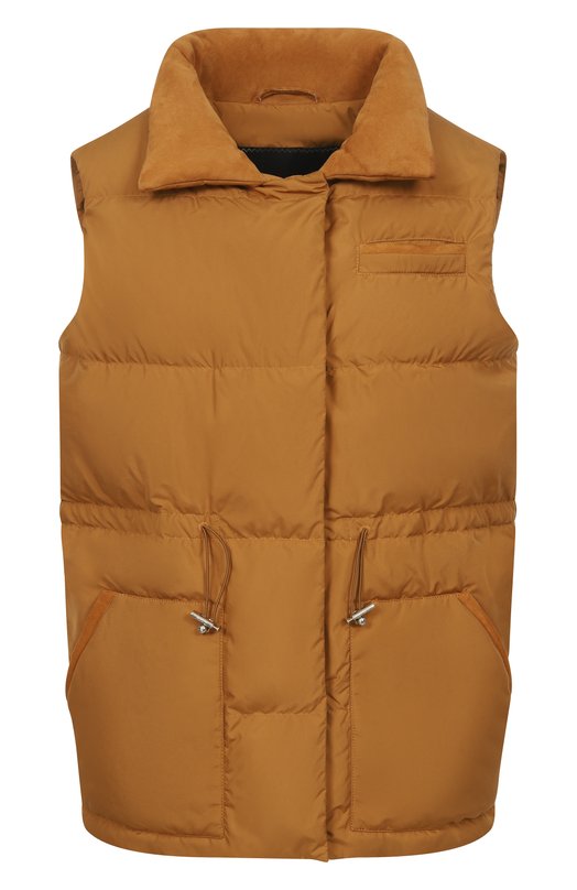 Пуховый жилет Kiton D61622K0948H04 Коричневый D61622K0948H04