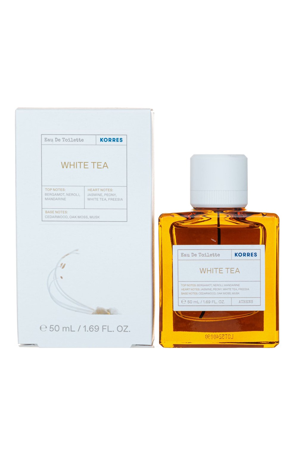 Туалетная вода white tea (50ml) KORRES бесцветного цвета по цене 5990 руб., арт. 4603702121057, фото 2 Туалетная вода white tea (50ml) KORRES, арт. 4603702121057, фото 2