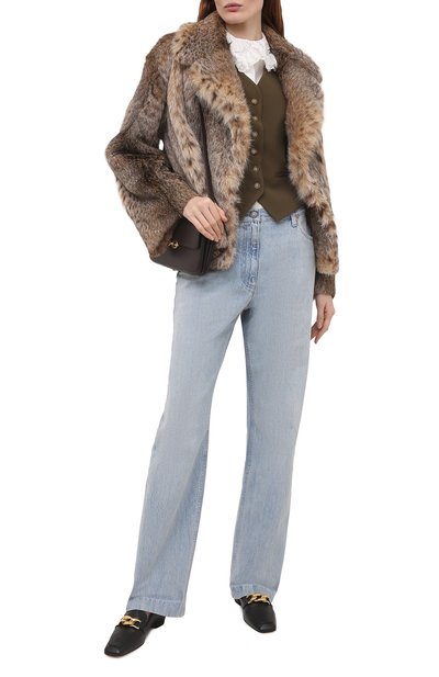 Шуба из меха рысевидной кошки COLOR TEMPERATURE, арт. К-9/221, фото 2