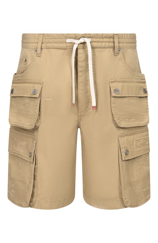 Хлопковые шорты Dsquared2 S74MU0962/S41794 Бежевый S74MU0962/S41794