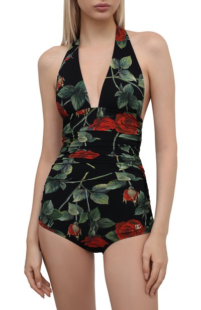Слитный купальник DOLCE & GABBANA черного цвета по цене 59950 руб., арт. 09A06J/FSGXE, фото 2 Слитный купальник DOLCE & GABBANA, арт. 09A06J/FSGXE, фото 2