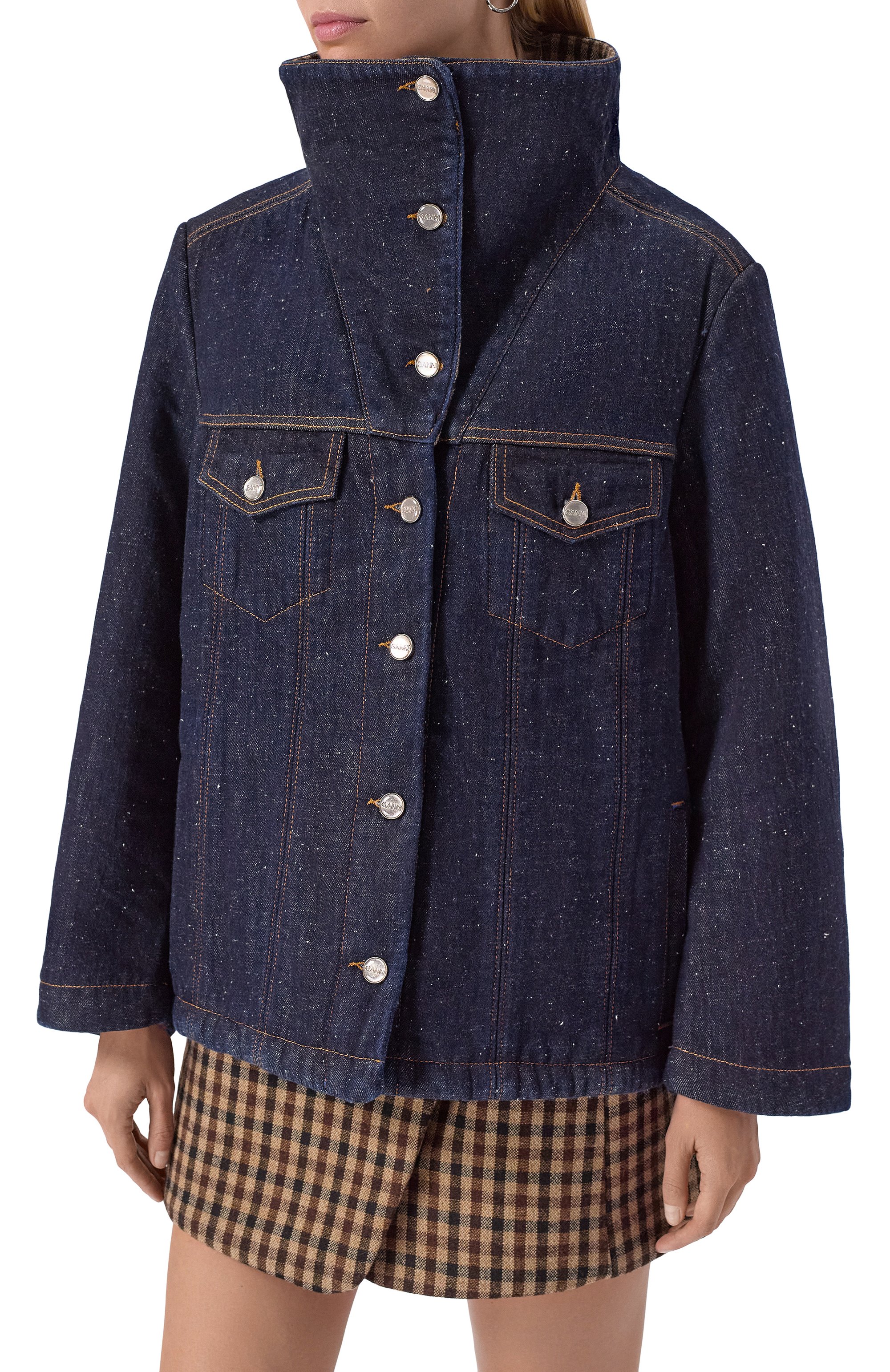 Джинсовая куртка GANNI, арт. J1766, фото 6