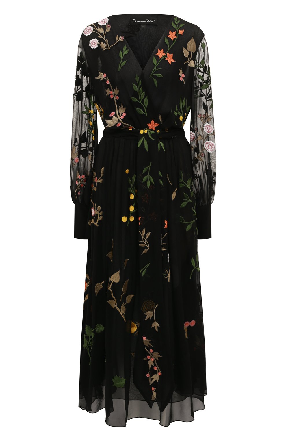 Шелковое платье OSCAR DE LA RENTA черного цвета по цене 479500 руб., арт. 19PE2842SCH, фото 1 Шелковое платье OSCAR DE LA RENTA, арт. 19PE2842SCH, фото 1
