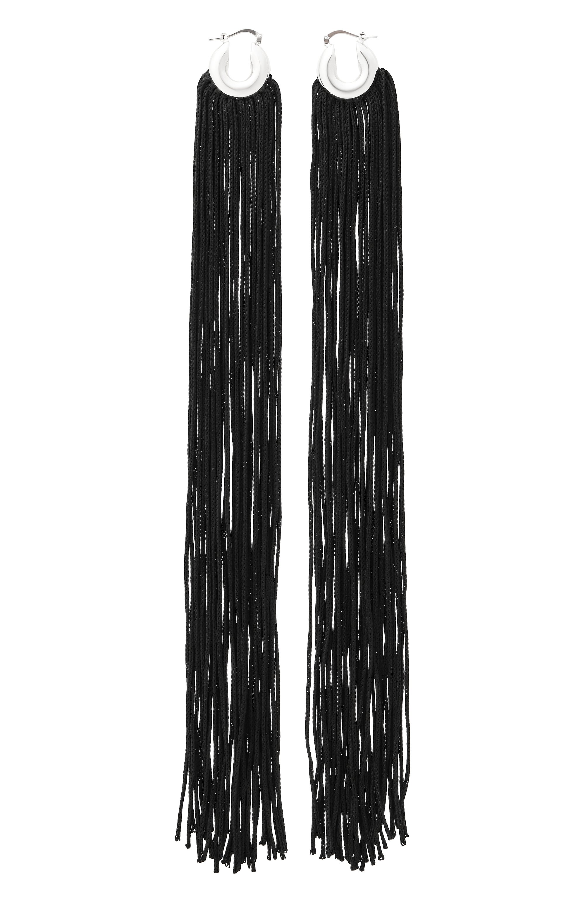 Серьги JIL SANDER черного цвета по цене 75500 руб., арт. J12VG0316 P7400, фото 1 Серьги JIL SANDER, арт. J12VG0316 P7400, фото 1