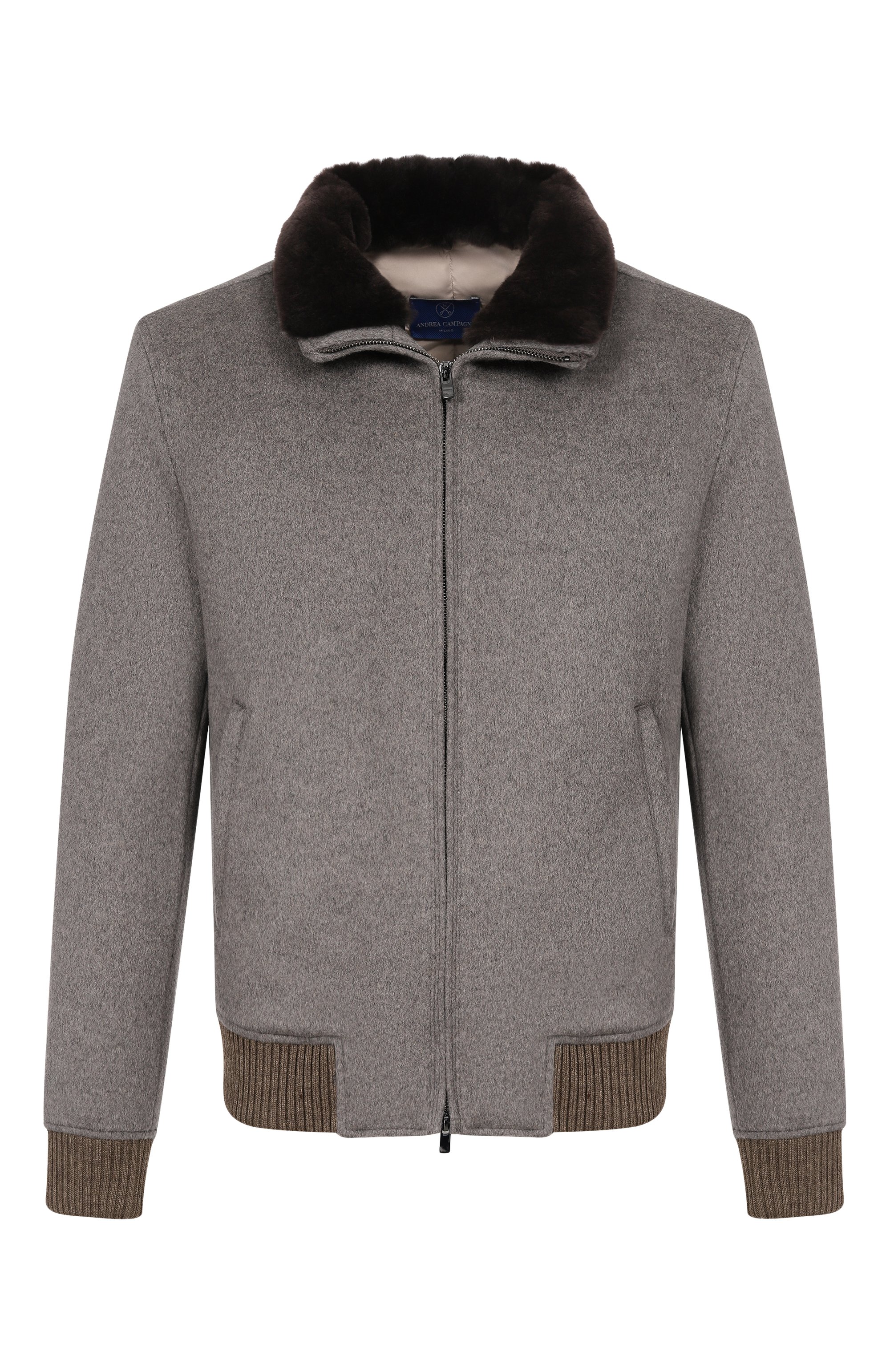 Бомбер с воротником из бобра ANDREA CAMPAGNA, арт. M0D.TIBERI0/ZEUS_SET, фото 1