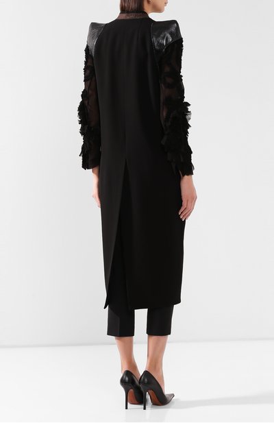 Пальто из смеси шерсти и вискозы RICK OWENS, арт. R020S1953/WEHDLQ, фото 4