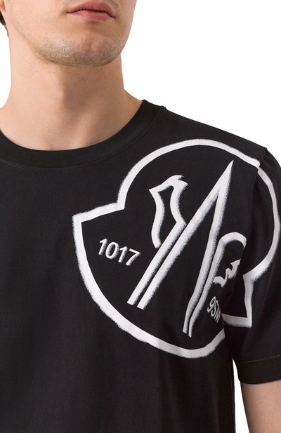 Хлопковая футболка 6 moncler x 1017 alyx 9sm MONCLER GENIUS, арт. 8C00001/M2780/999, фото 5