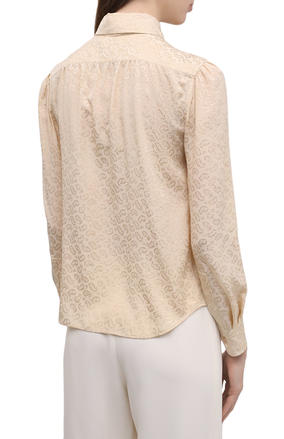 Шелковая блузка SAINT LAURENT, арт. 660889/Y5D16, фото 4