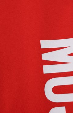 Детские хлопковые леггинсы MOSCHINO красного цвета, арт. HLP03U/LBA00/10A-14A | Фото 3 (Материал внешний: Хлопок; Региональные ограничения белый список (Axapta Mercury): RU; Случай: Повседневный; Девочки Кросс-КТ: Леггинсы-одежда; Материал сплава: Проставлено; Нос: Не проставлено; Ростовка одежда: 10 - 11 лет | 140 - 146см, 12 лет | 152 см, 13 - 15 лет | 158 см)