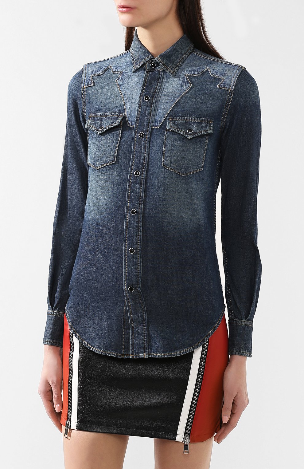 Джинсовая рубашка SAINT LAURENT, арт. 552604/YH880, фото 3