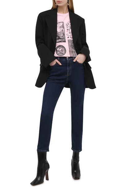 Хлопковая футболка ALEXANDER MCQUEEN розового цвета по цене 29050 руб., арт. 651389/QZACK, фото 2 Хлопковая футболка ALEXANDER MCQUEEN, арт. 651389/QZACK, фото 2