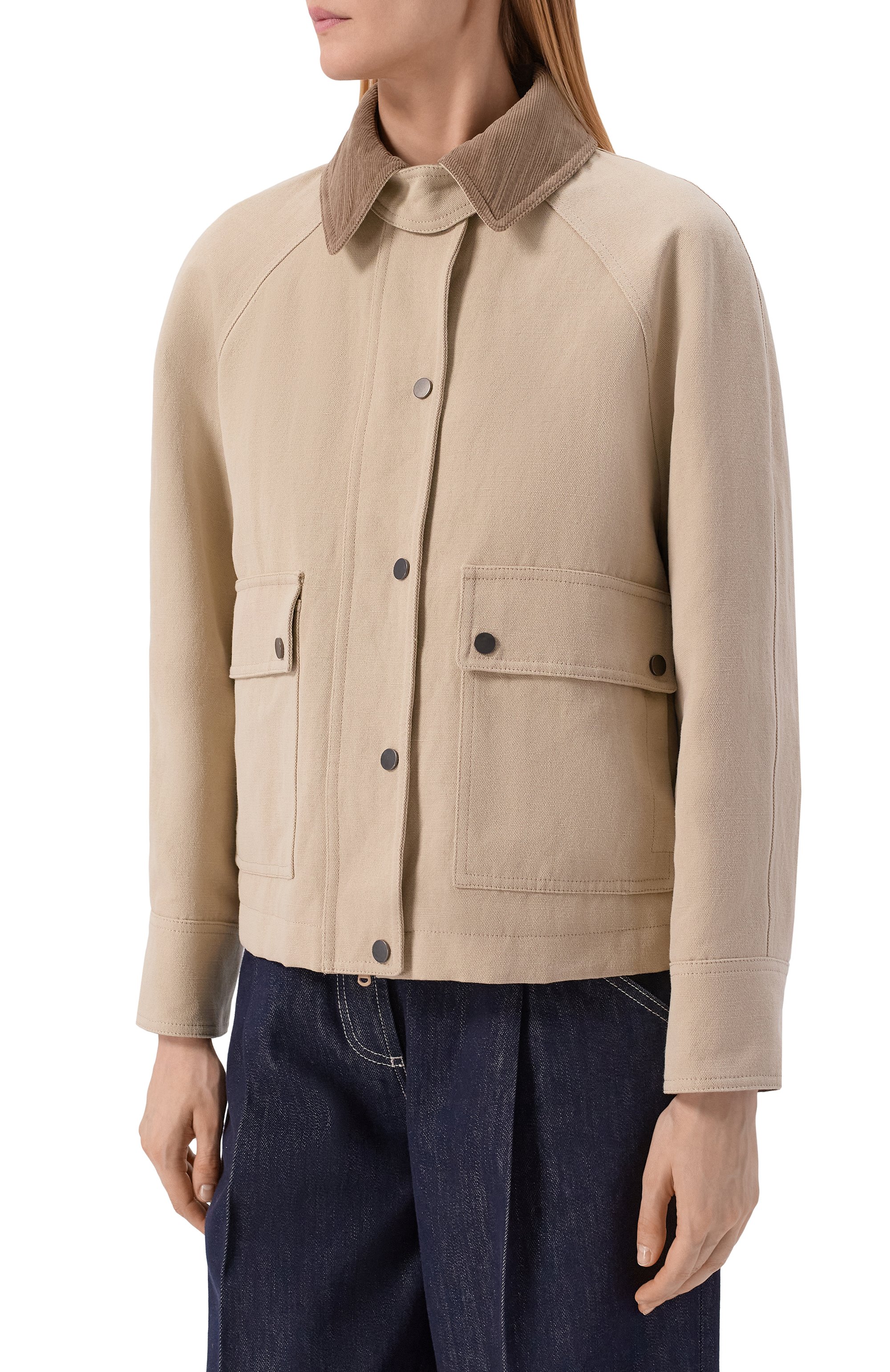 Куртка из хлопка и льна BRUNELLO CUCINELLI, арт. ML5957769, фото 3
