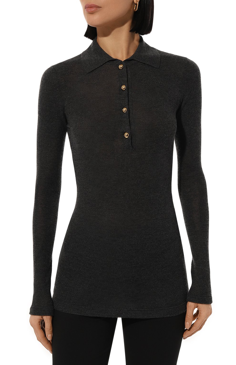 Поло из кашемира и шелка VALENTINO, арт. 5B3KC58N8QK, фото 3