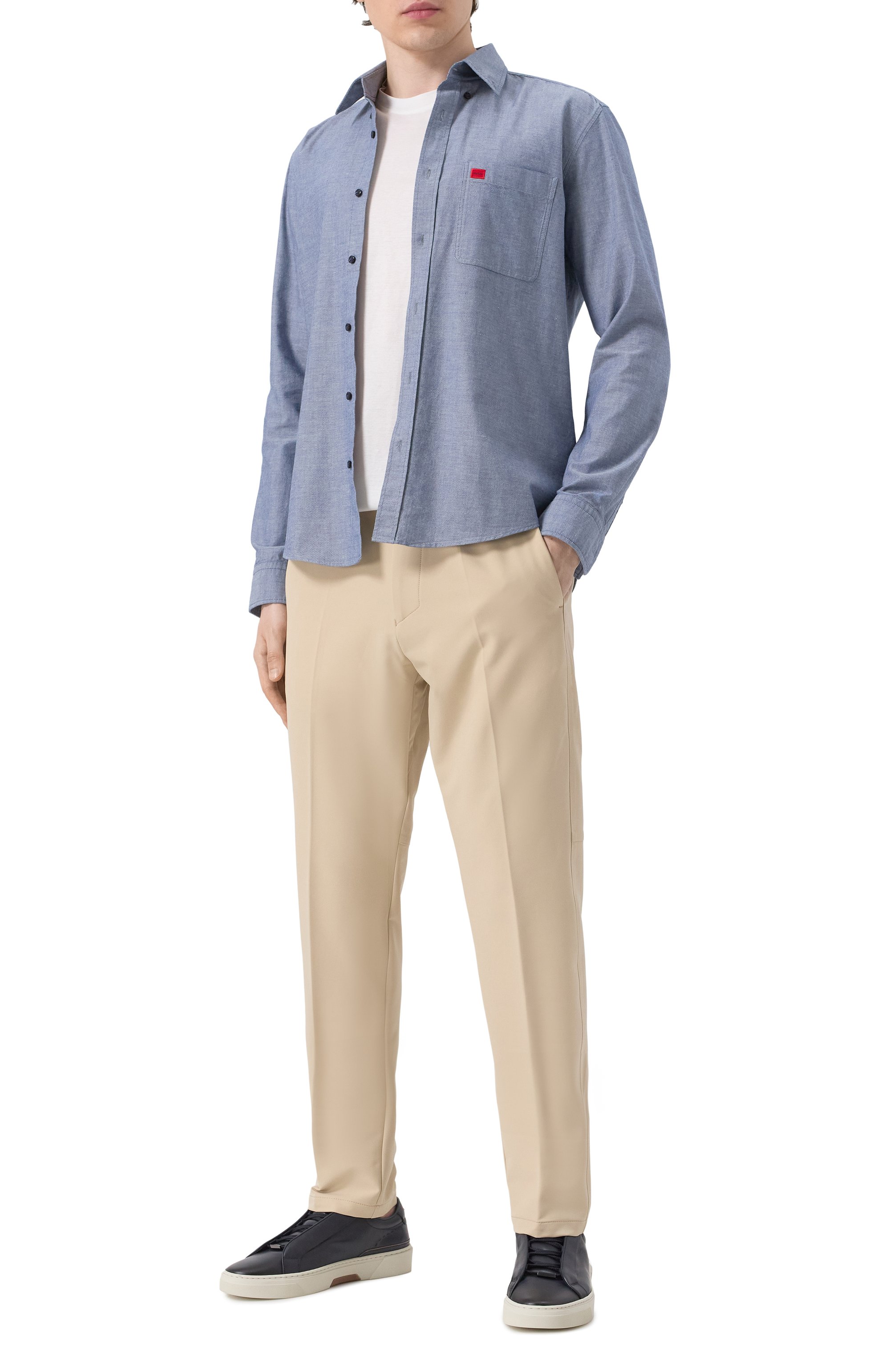 Хлопковая рубашка HUGO, арт. 50479302, фото 2