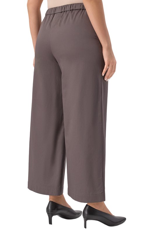 Хлопковые брюки Max Mara Leisure ANTILLE Серый  ANTILLE Фото 4