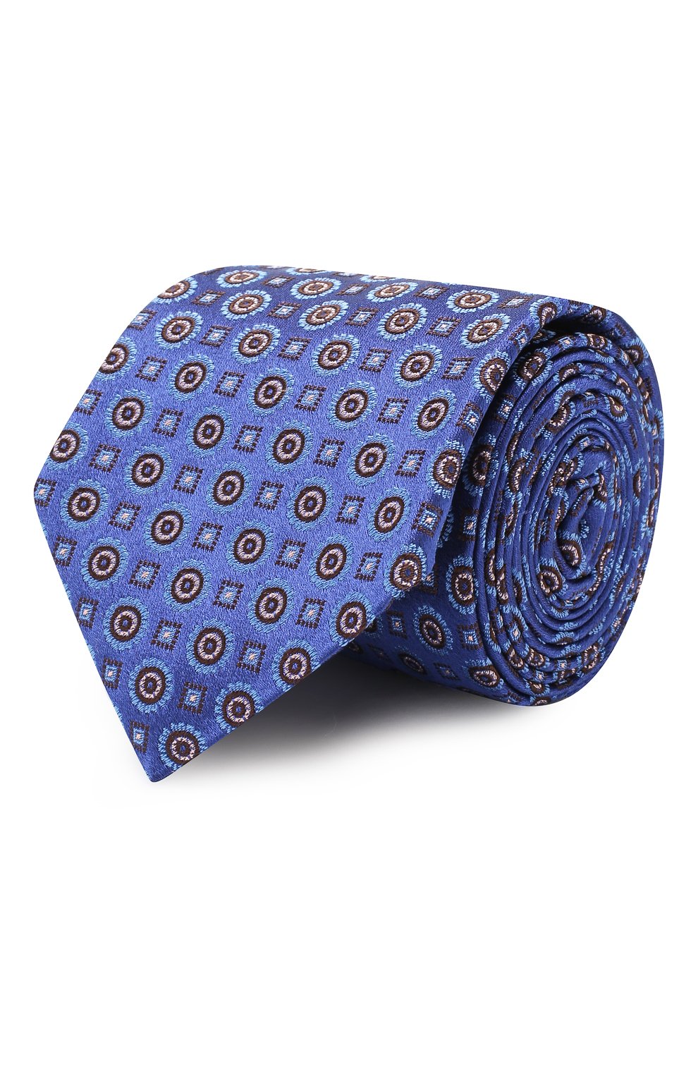 Шелковый галстук CANALI синего цвета по цене 9525 руб., арт. 18/HJ02257, фото 1 Шелковый галстук CANALI, арт. 18/HJ02257, фото 1