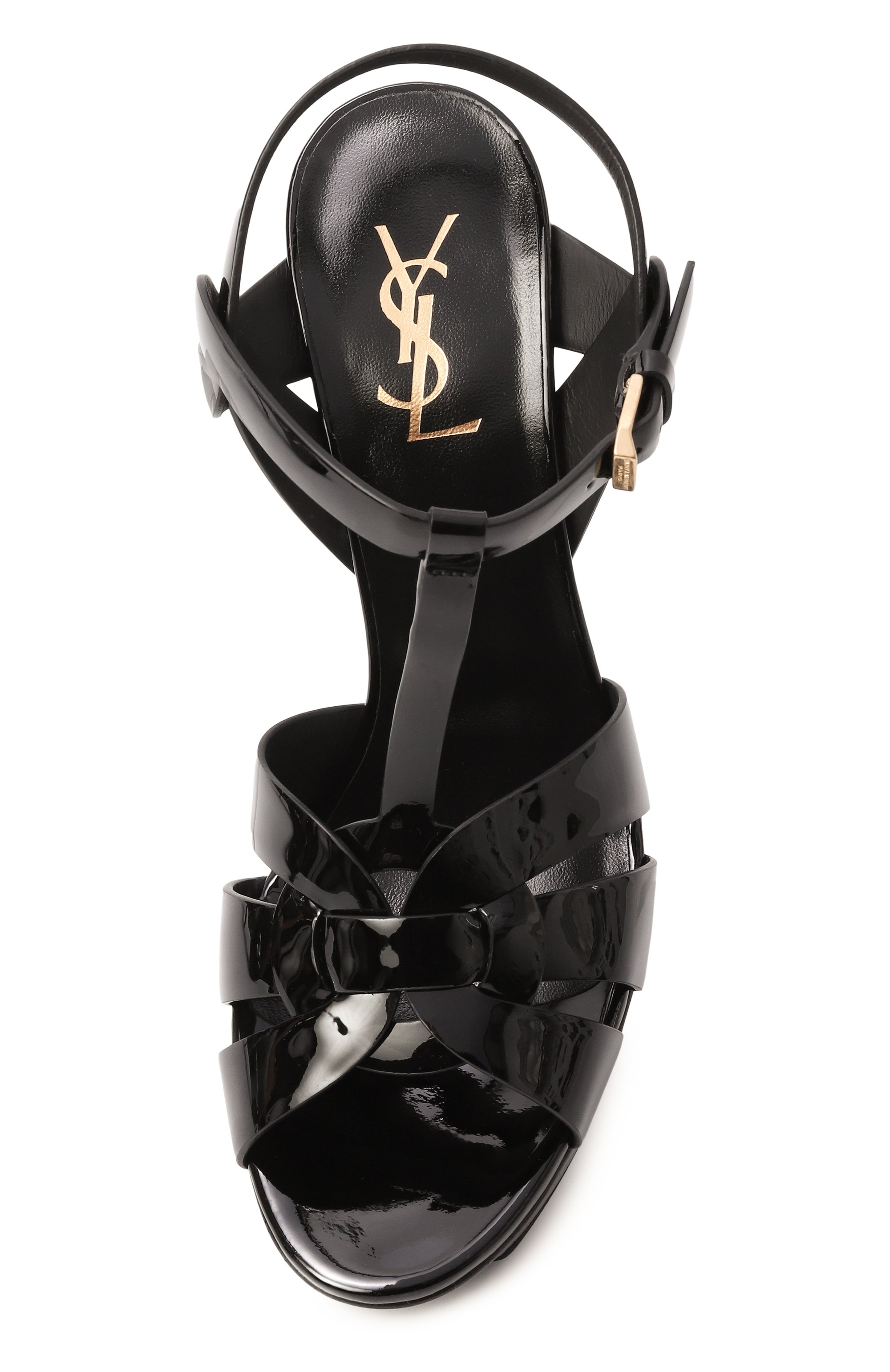 Кожаные босоножки tribute 105 SAINT LAURENT, арт. 315487/AAA0W, фото 6