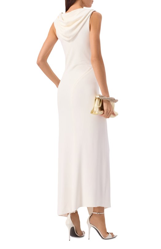 Платье из вискозы Mugler 25F1R017796026 Белый  25F1R017796026 Фото 2