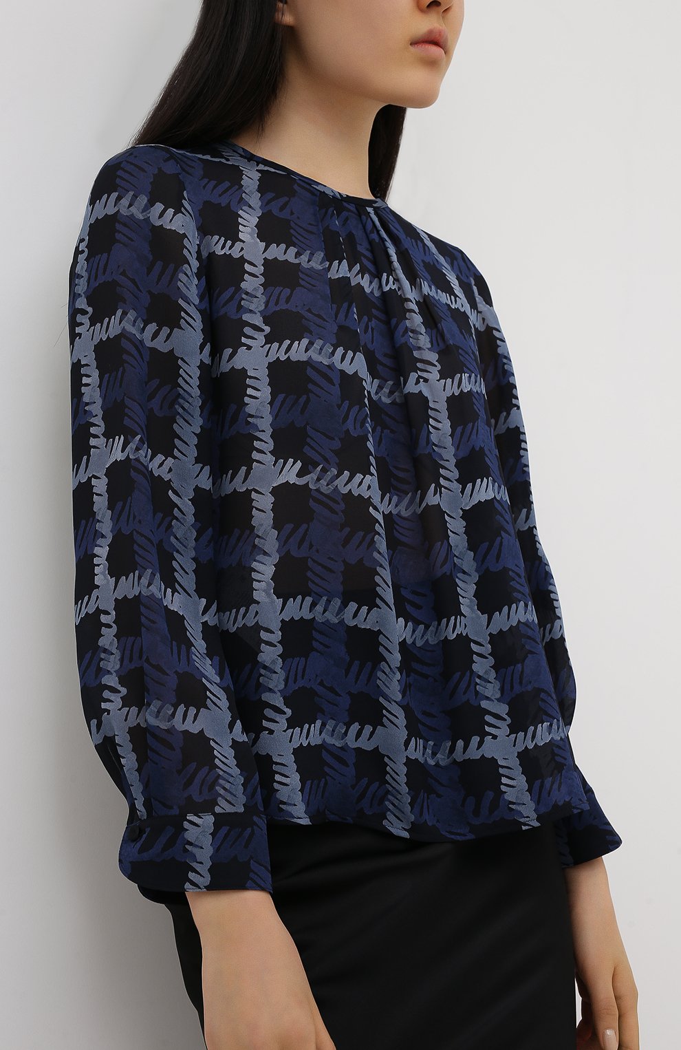 Шелковая блузка EMPORIO ARMANI, арт. 9NK12T/92509, фото 3