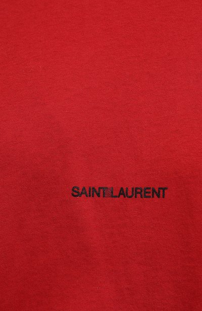 Хлопковая футболка SAINT LAURENT, арт. 641192/YBYL2, фото 5
