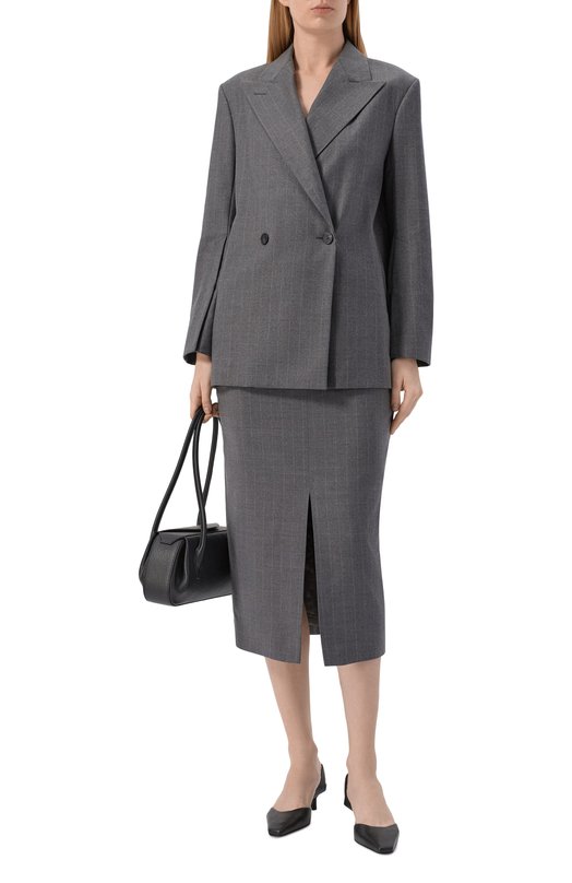 Шерстяная юбка Windsor 52 DR637 10018353/30049196 Серый  52 DR637 10018353/30049196 Фото 2