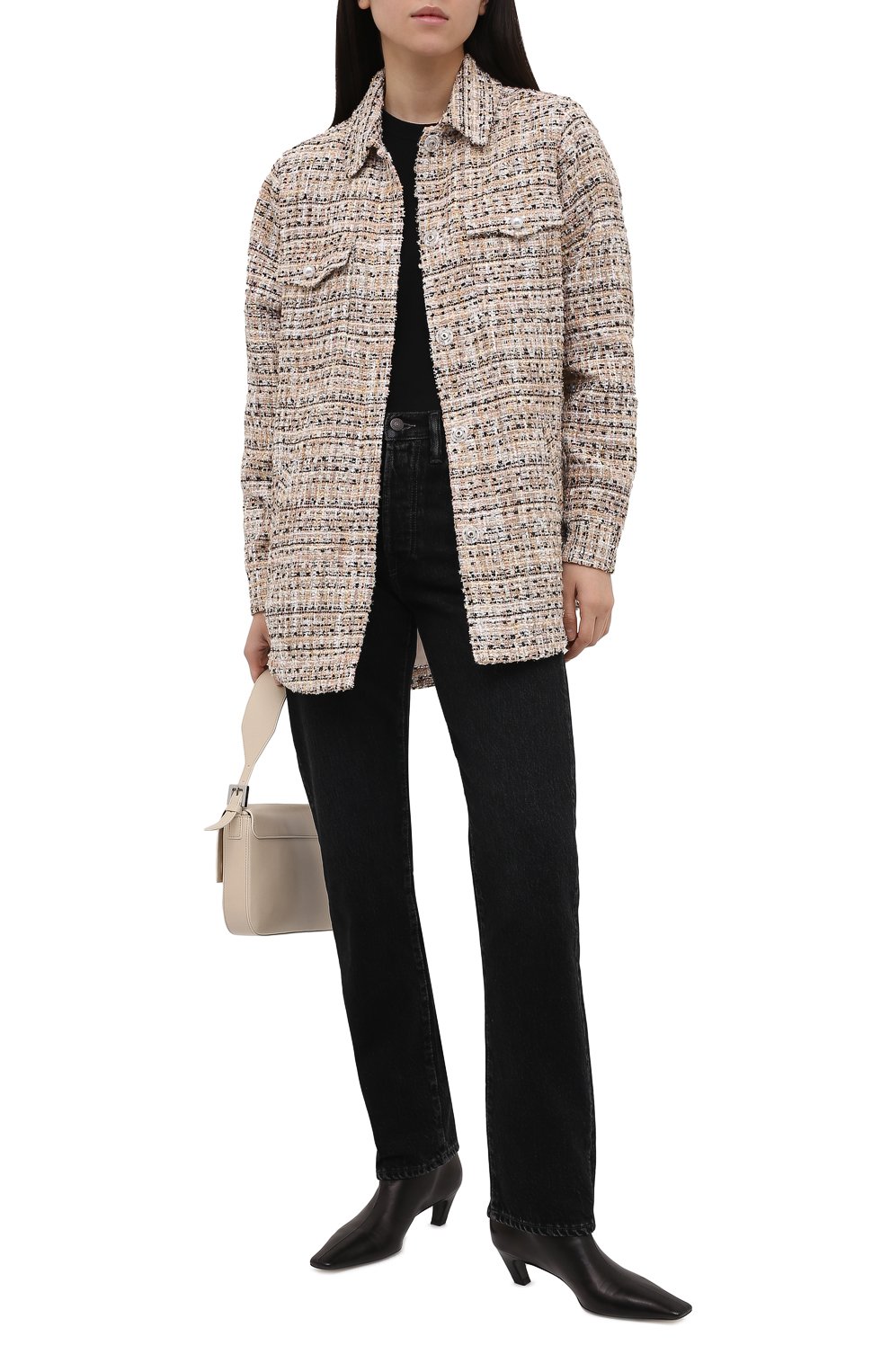 Жакет SEVEN LAB разноцветного цвета по цене 25200 руб., арт. JSP20 tw 1 beige, фото 2 Жакет SEVEN LAB, арт. JSP20 tw 1 beige, фото 2