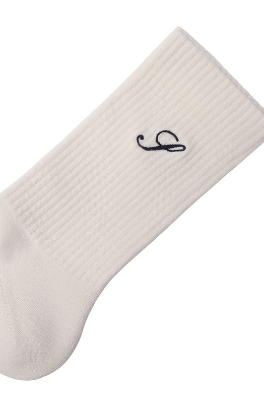 Хлопковые носки Sporty and Rich AC07468327WH37 Белый  AC07468327WH37 Фото 2