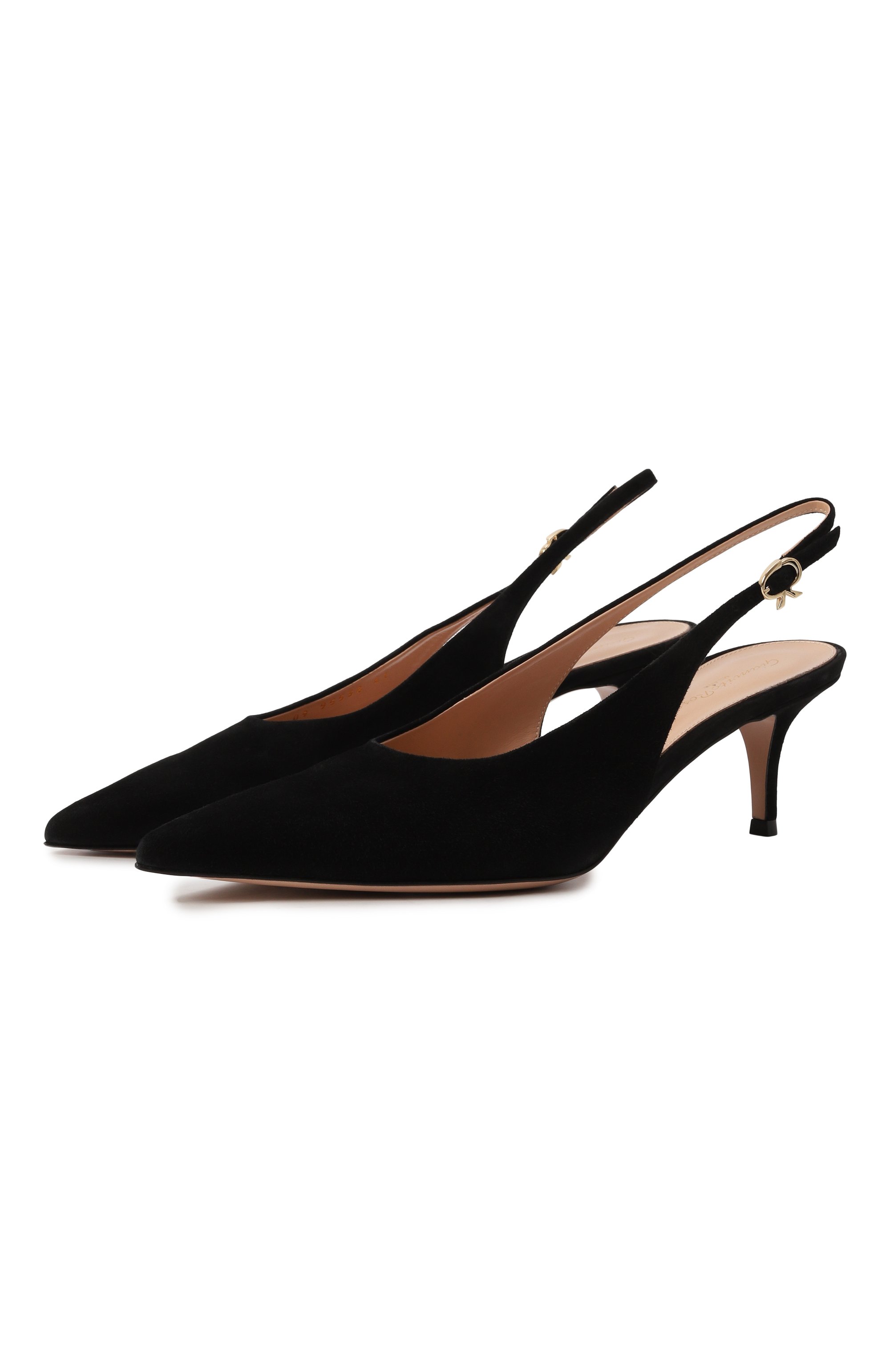 Замшевые туфли ribbon 55 GIANVITO ROSSI, ар�т. G95538.55RIC.CAMNER0, фото 1