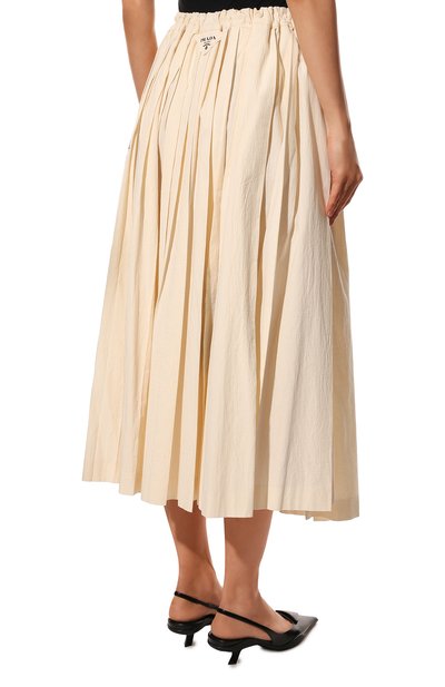 Хлопковая юбка PRADA, арт. P180T-10M6-F0304-221, фото 4