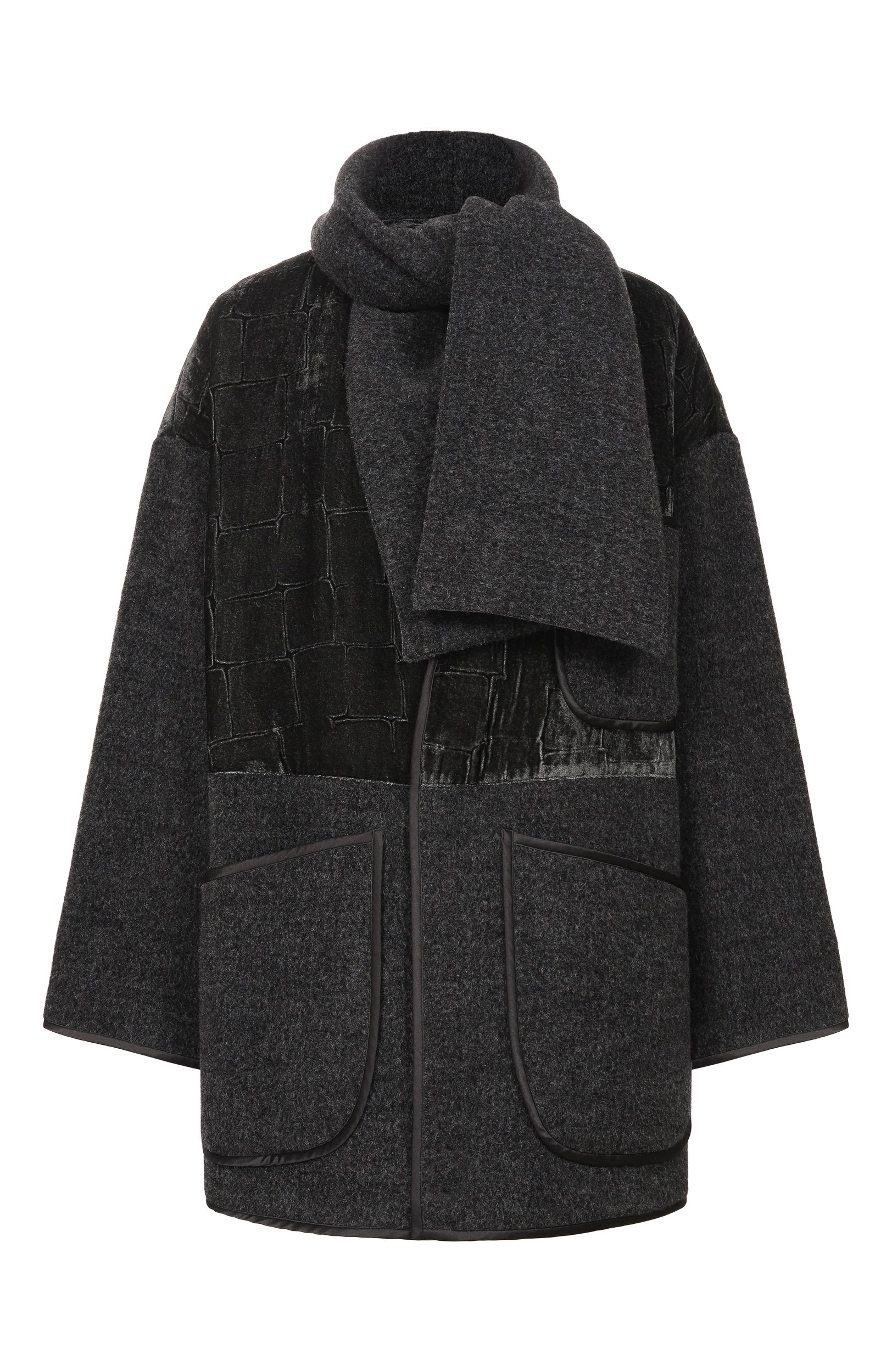 Шерстяное пальто GIORGIO ARMANI темно-серого цвета по цене 644500 руб., арт. GW003443/AF29670, фото 1 Шерстяное пальто GIORGIO ARMANI, арт. GW003443/AF29670, фото 1