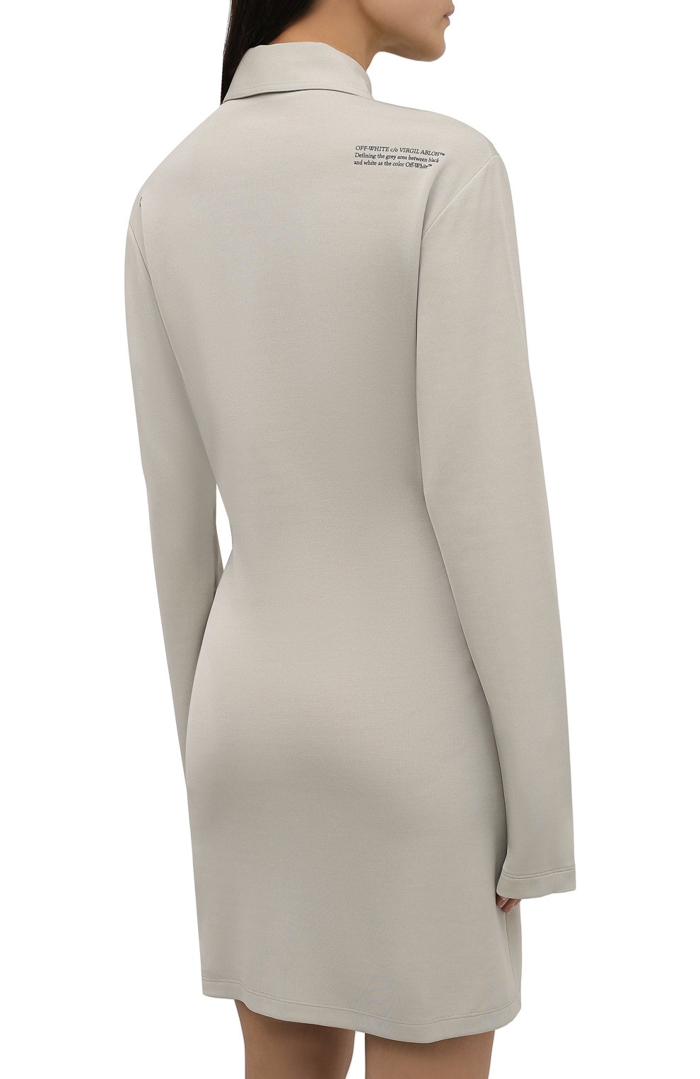 Платье из вискозы OFF-WHITE, арт. 0WDB355F21JER001, фото 4