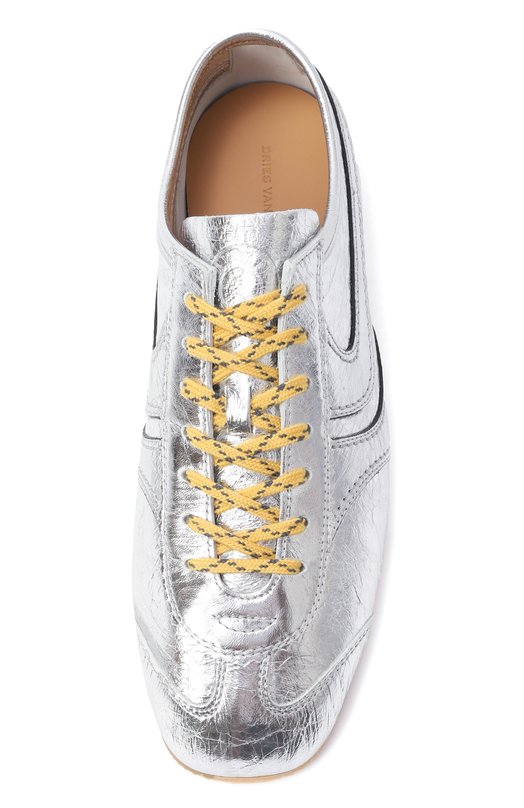 Кожаные кеды Dries Van Noten WS251-1160 Серебряный  WS251-1160 Фото 6