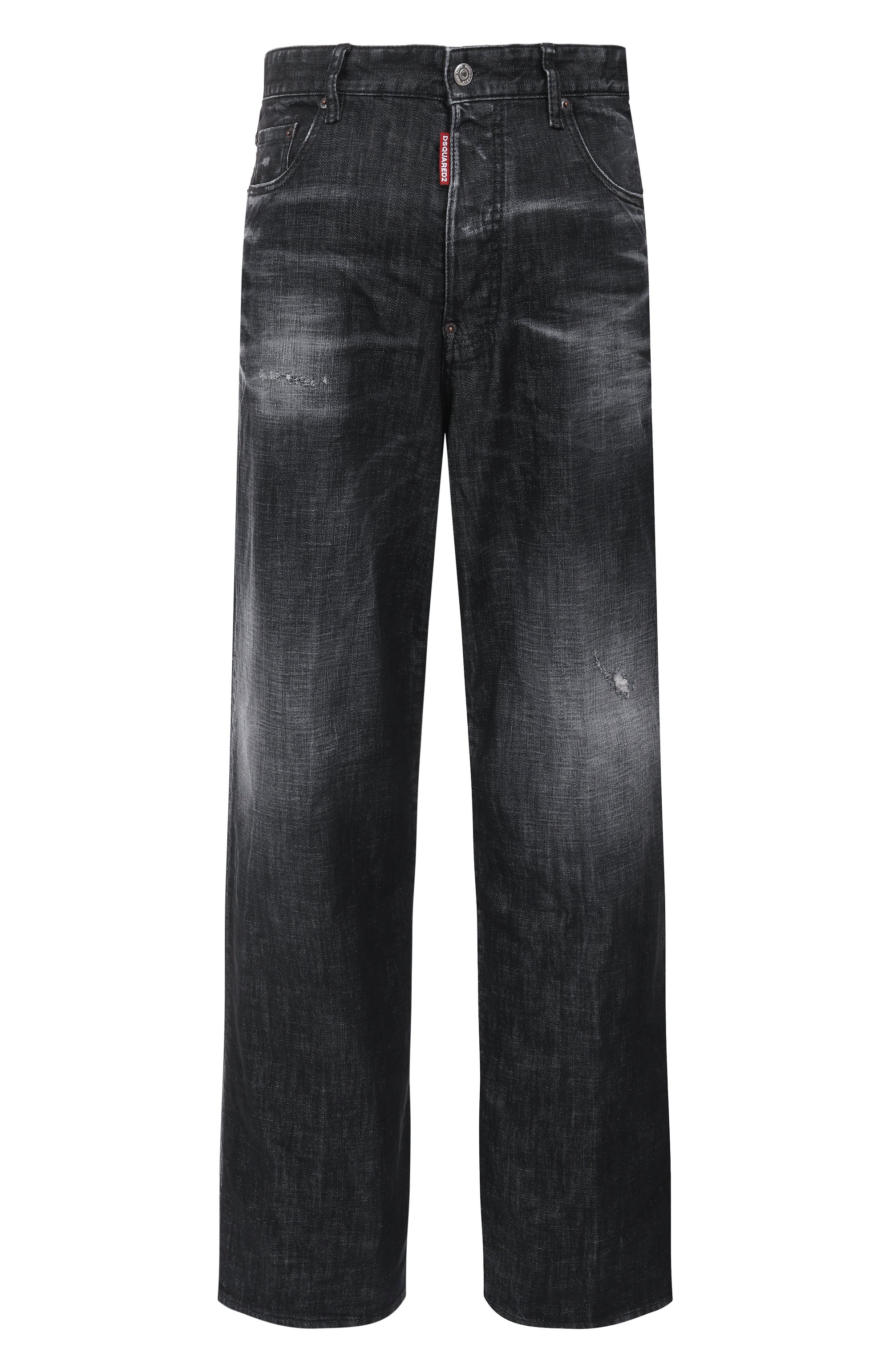 Джинсы loose DSQUARED2 темно-серого цвета по цене 67500 руб., арт. S74LB1717/S30357, фото 1 Джинсы loose DSQUARED2, арт. S74LB1717/S30357, фото 1