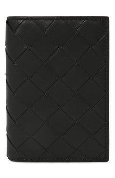 Мужской кожаный футляр для кредитных карт BOTTEGA VENETA черного цвета, арт. 749417/VCPQ4 | Фото 1 (Нос: Не проставлено; Материал: Натуральная кожа)