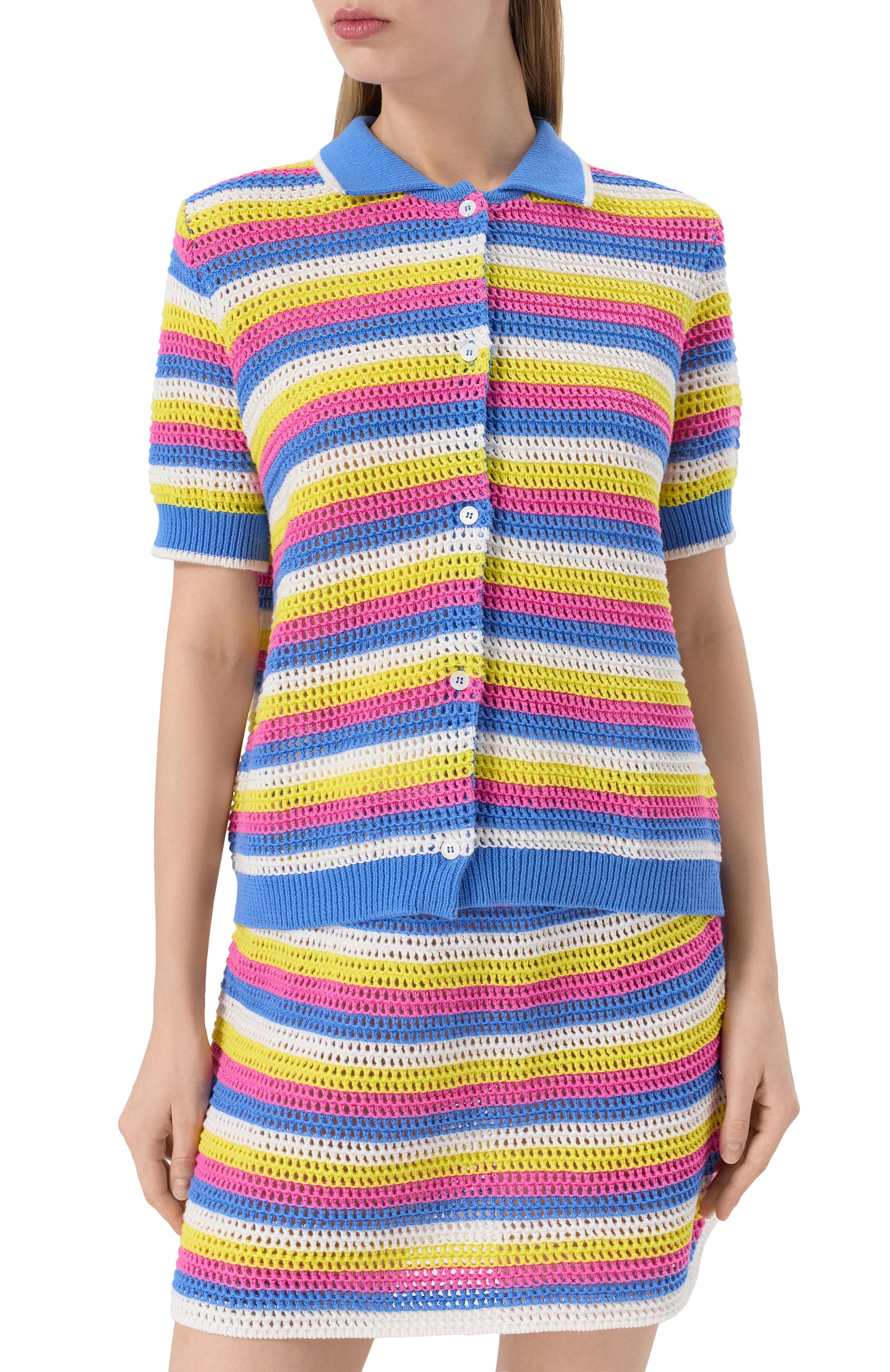 Хлопковый кардиган ADDICTED разноцветного цвета по цене 19600 руб., арт. TS2508.2130-2128, фото 3 Хлопковый кардиган ADDICTED, арт. TS2508.2130-2128, фото 3