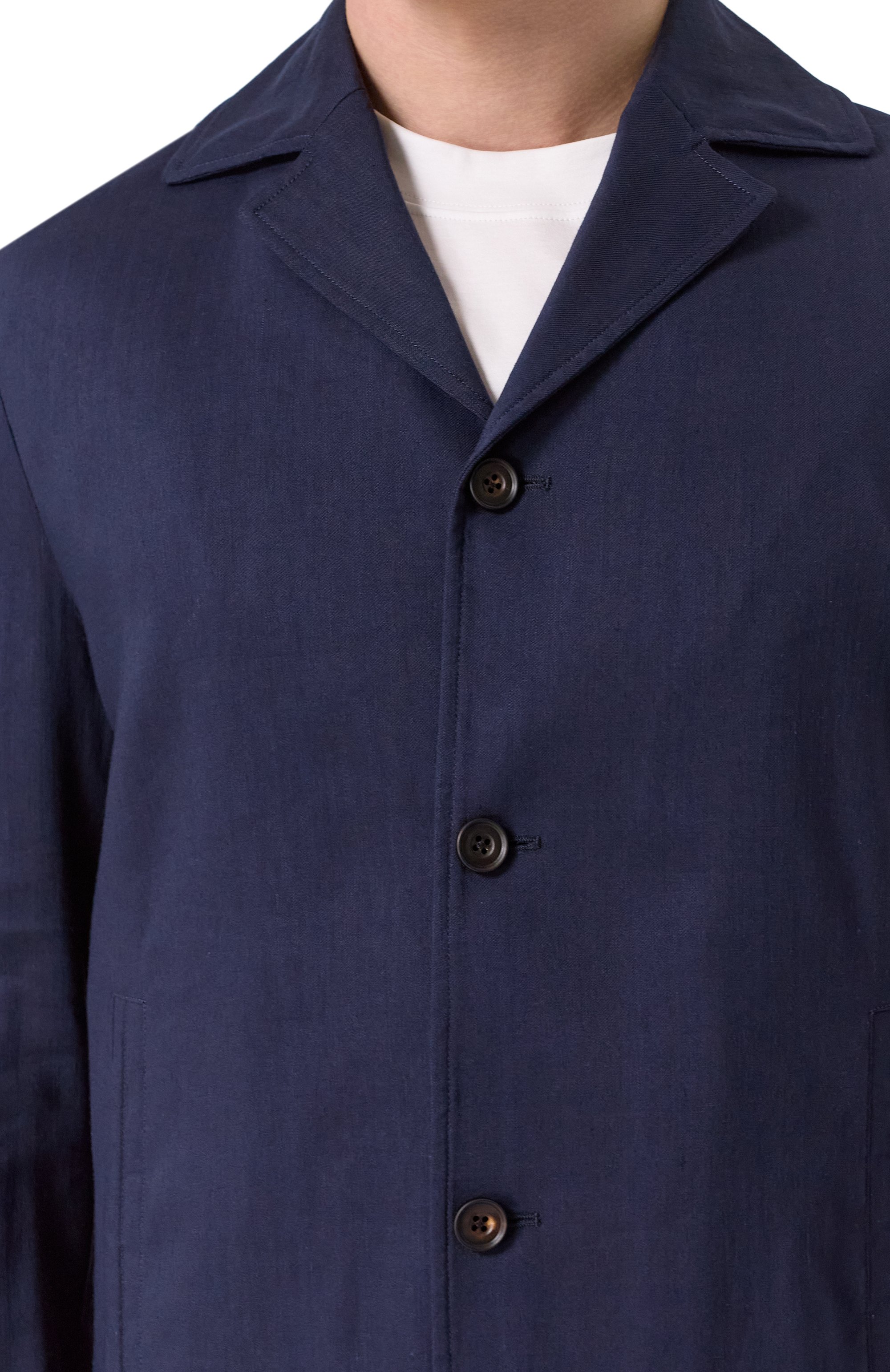 Куртка-рубашка изо льна и шерсти CORNELIANI, арт. 25LI20-2518468, фото 5