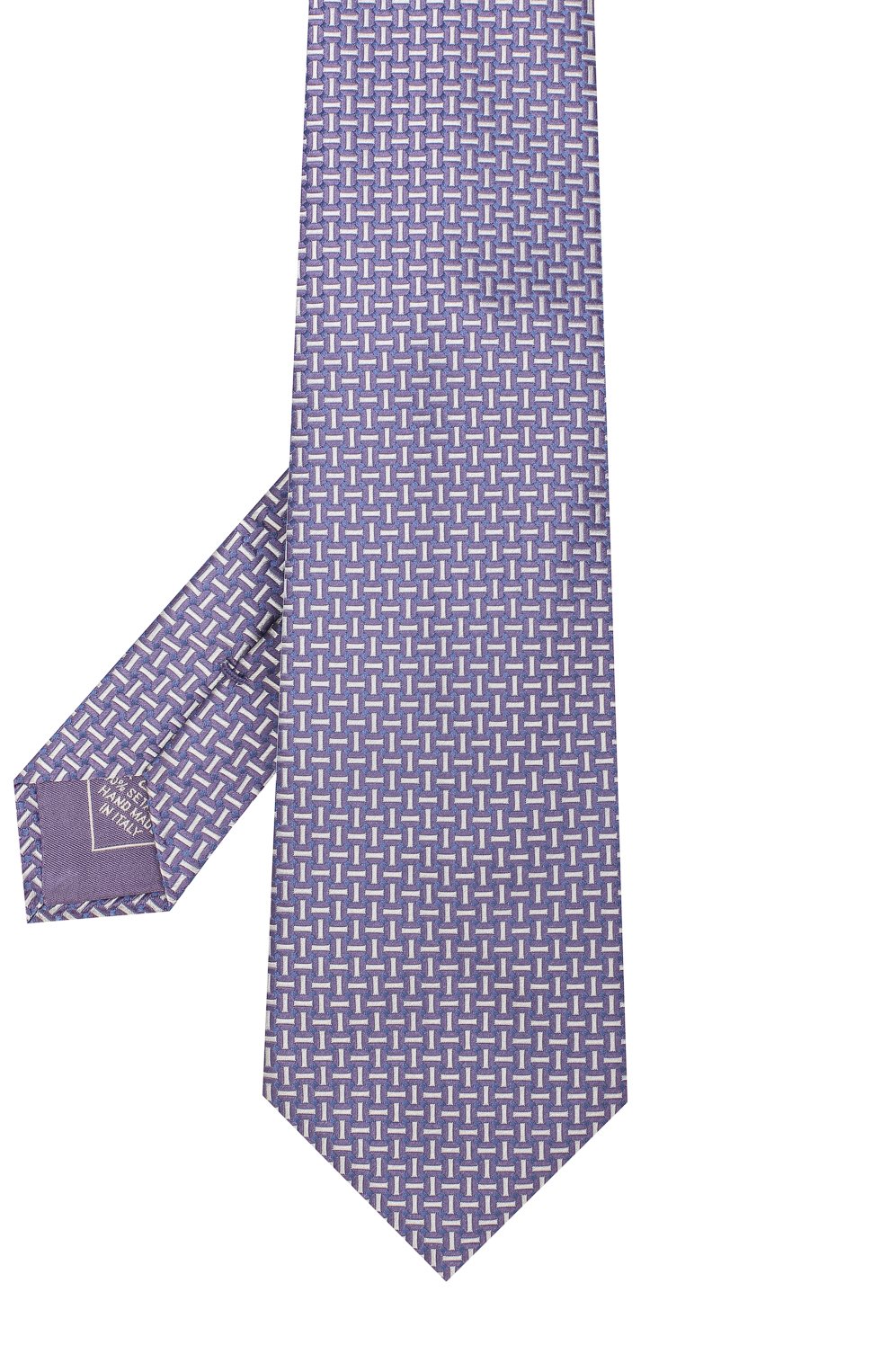 Шелковый галстук с узором BRIONI сиреневого цвета по цене 29950 руб., арт. 062I00/P7447, фото 2 Шелковый галстук с узором BRIONI, арт. 062I00/P7447, фото 2