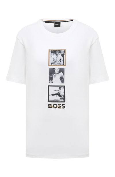 Женская хлопкова я футболка BOSS, арт. 50501264